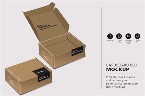 Download Cardboard boxes mockup